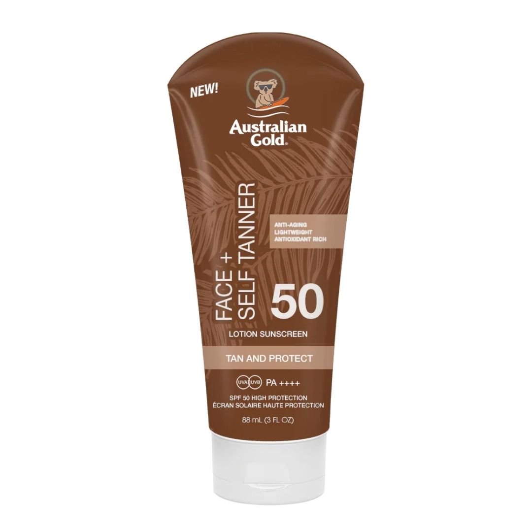 Australian Gold SPF 50 Face + Self Tanner Lotion - Bodylux