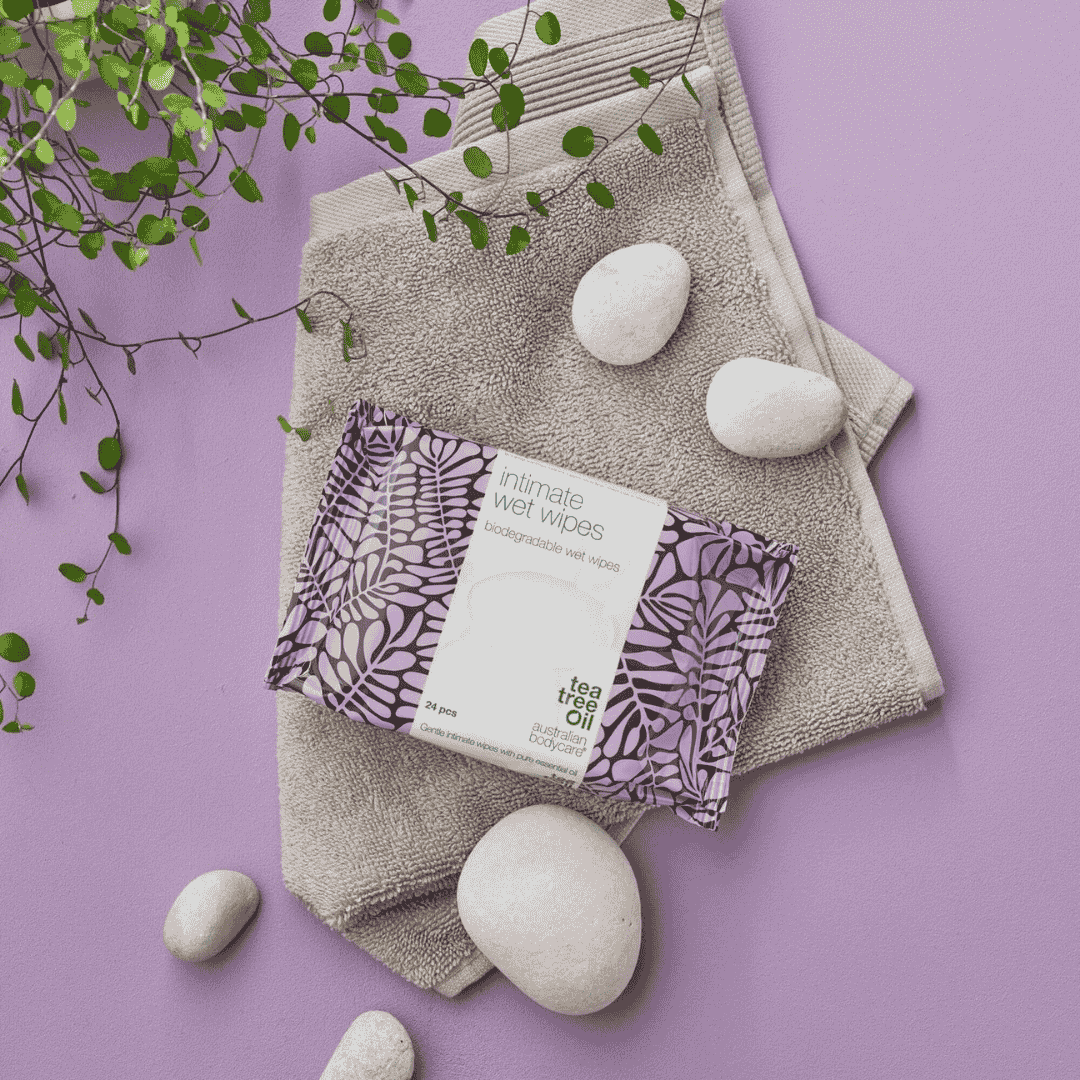 Vådservietter med Tea Tree Oil til intimpleje