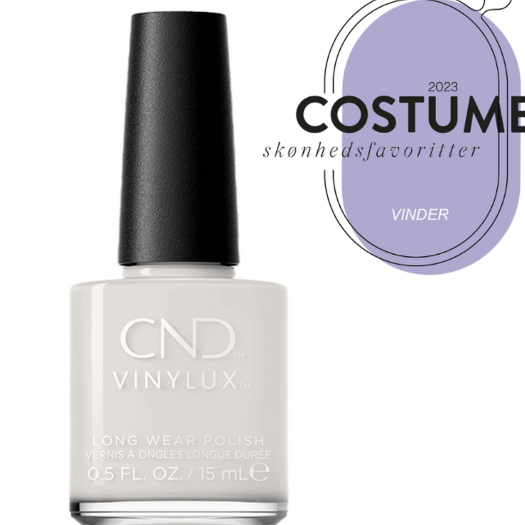 CND Vinylux All Frothed Up #434 – Mandelhvid halvtransparent neglelak på flaske