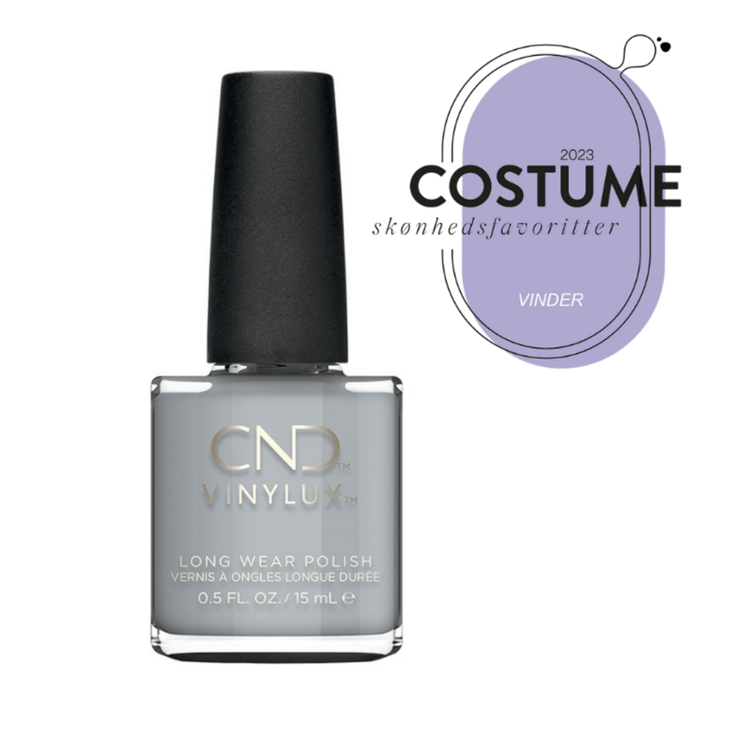 CND Vinylux Mystic Slate #258 – Lysegrå neglelak på flaske
