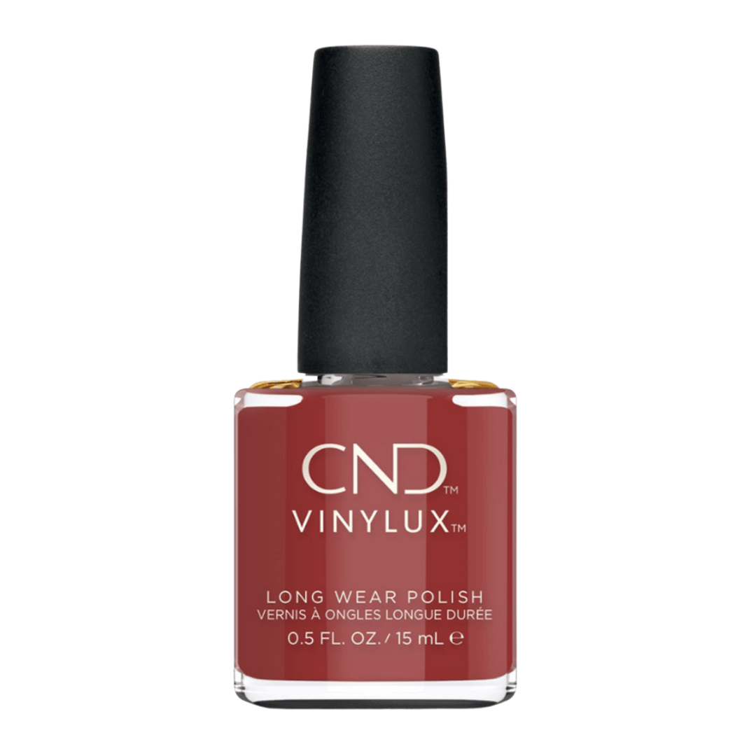 CND Vinylux Books & Beaujolais #383 – Bordeauxrød neglelak på flaske