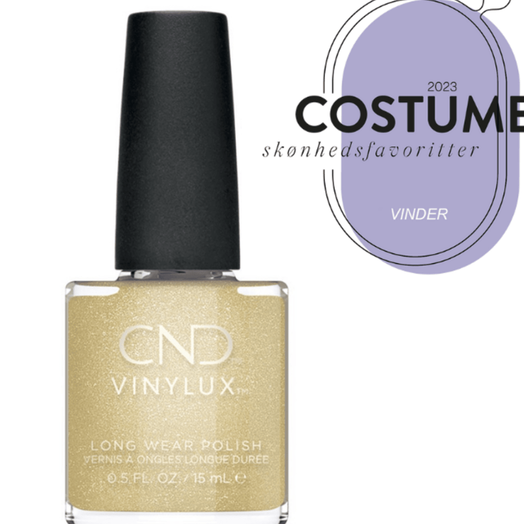 CND Vinylux Glitter Sneakers #389 – Guldglimmer neglelak på flaske