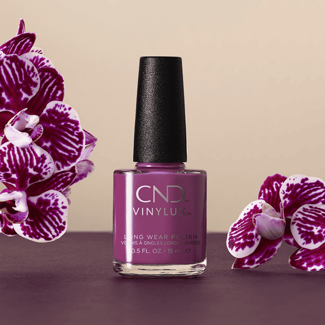 CND Vinylux Orchid Canopy #407 – Kraftfuld magenta neglelak close-up