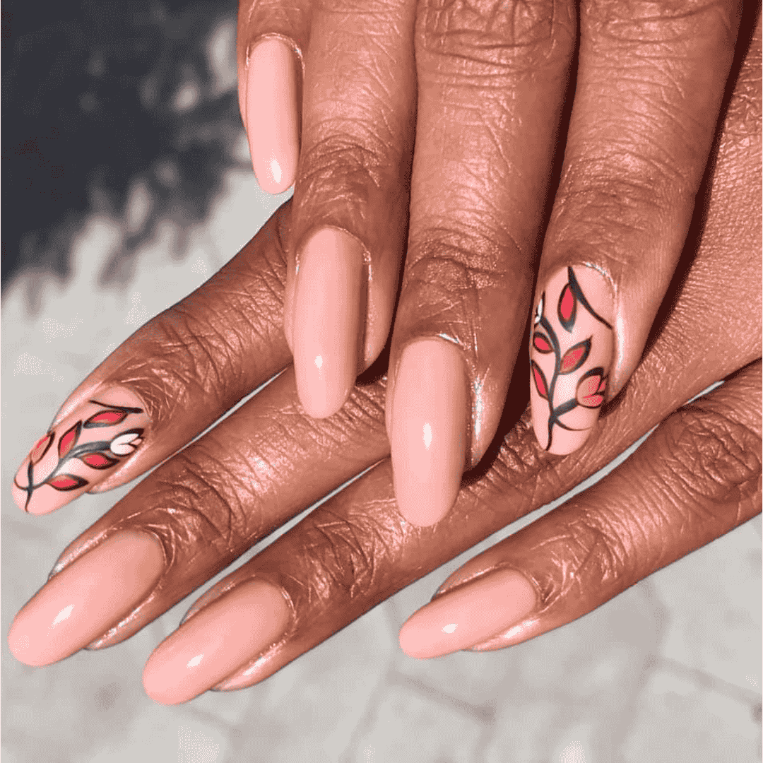 CND Vinylux Satin Pajamas #265 – Mørk nude neglelak close-up