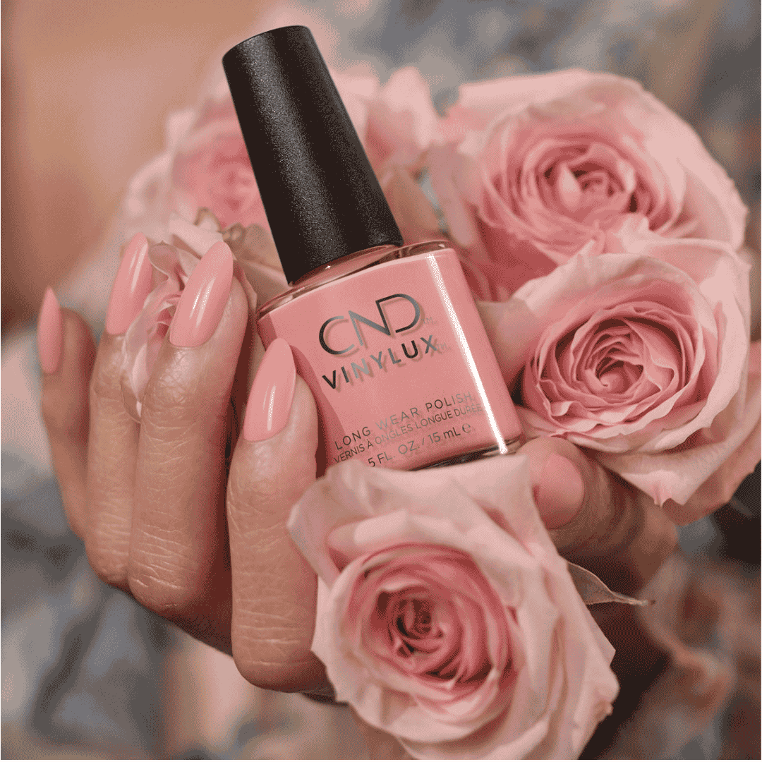 CND Vinylux Soft Peony #347 – Rosa lak med pensel