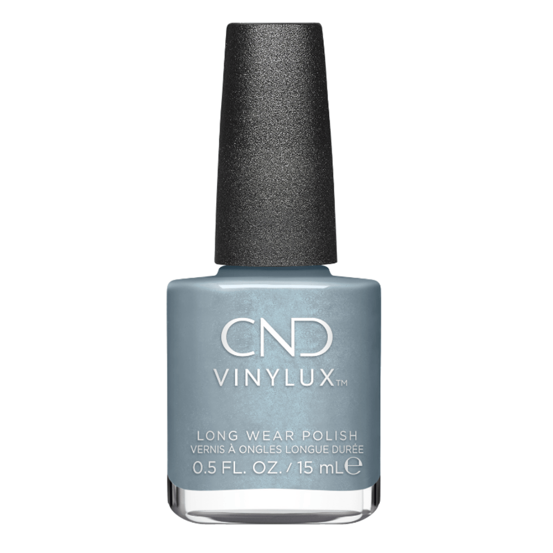 CND Vinylux Teal Textile #449 – Lys kold blå neglelak på flaske
