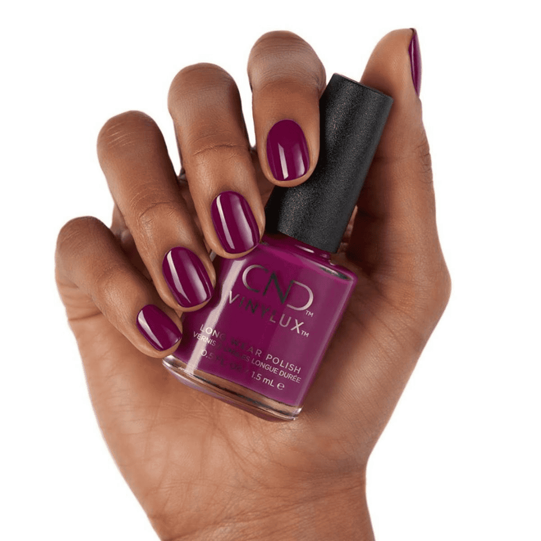 CND Vinylux Vivant #294 – Mørk magenta cream finish
