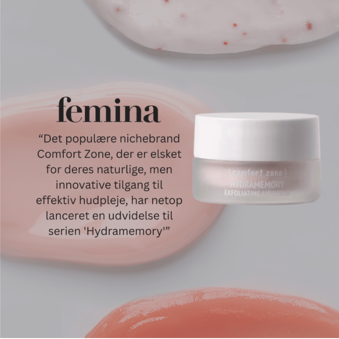 Hydramemory Lip Scrub fra Comfort Zone – fjern døde hudceller og få glatte læber.