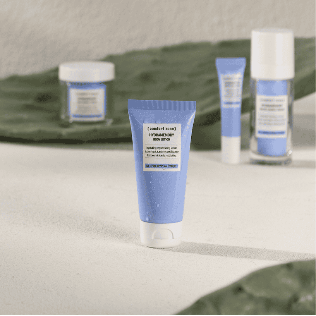 Comfort Zone Hydramemory lotion – vegansk bodylotion der styrker hudbarrieren og fugter.
