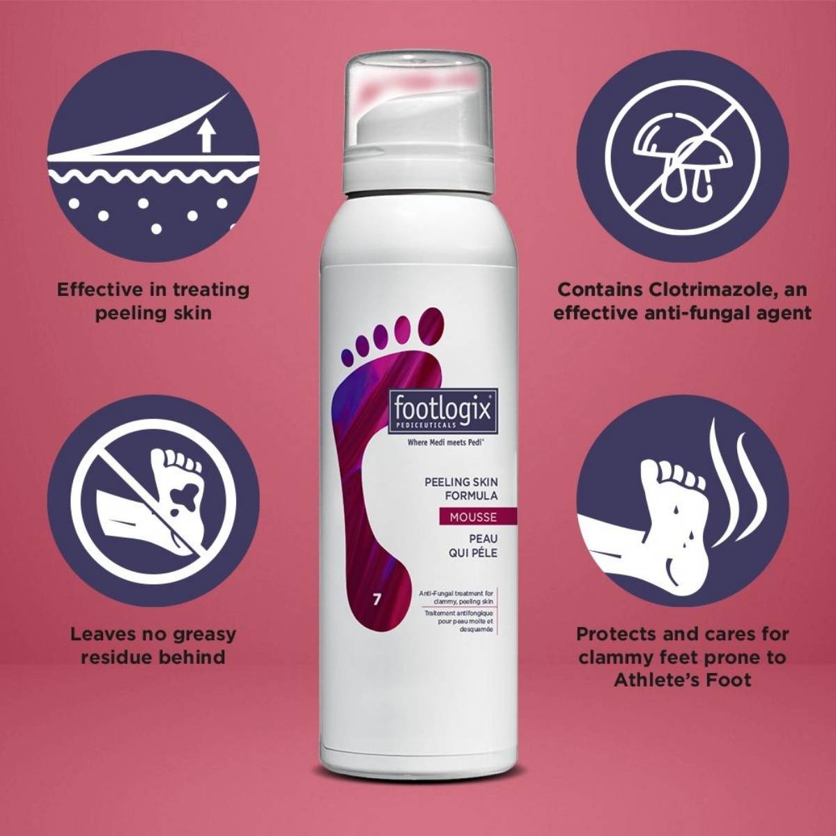 Footlogix mousse til afskallende hud