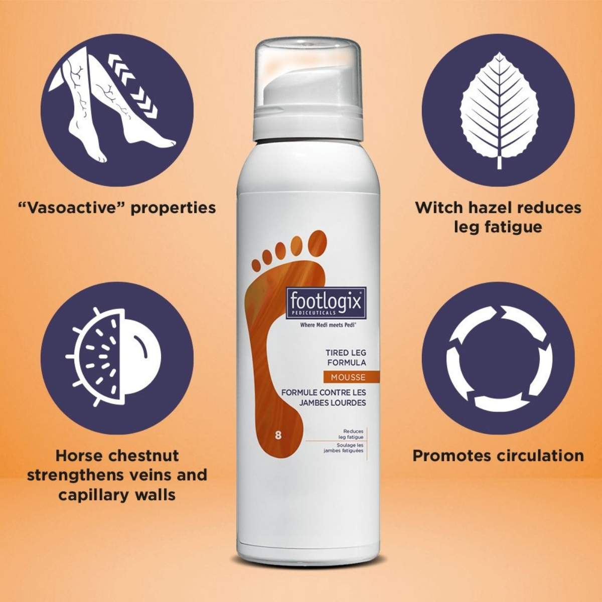 Footlogix mousse med hestekastanje