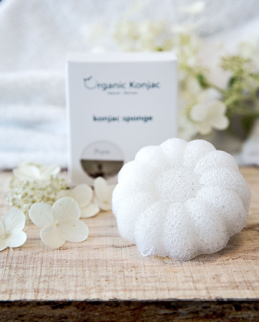 Organic Konjac Svamp Pure Flower - Babyer og børn - Bodylux