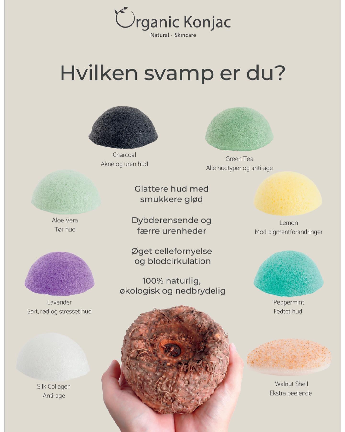 Svamp - Bamboo Charcoal - Akne og uren hud