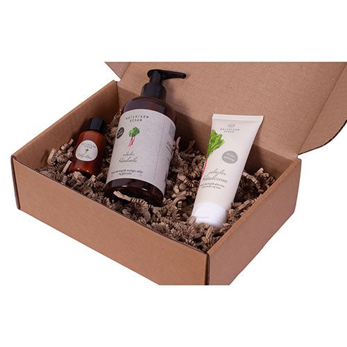 Rabarber Gaveæske - håndsæbe-creme Bodylotion