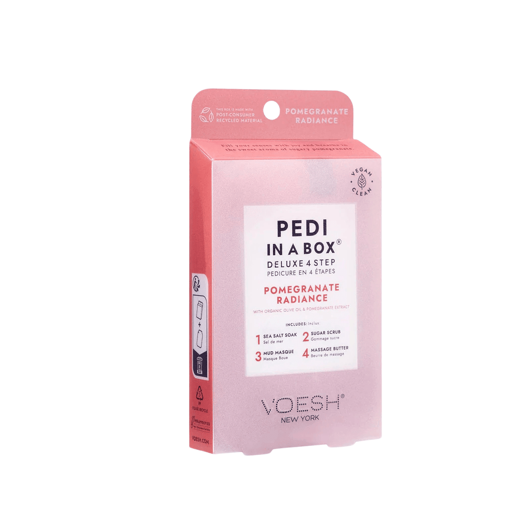 Voesh Pedi in a Box Deluxe – Pomegranate Radiance 4 step - Bodylux