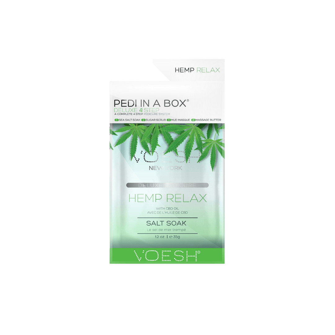 Voesh Pedi in a Box Deluxe - Hemp Relax 4 step - Bodylux
