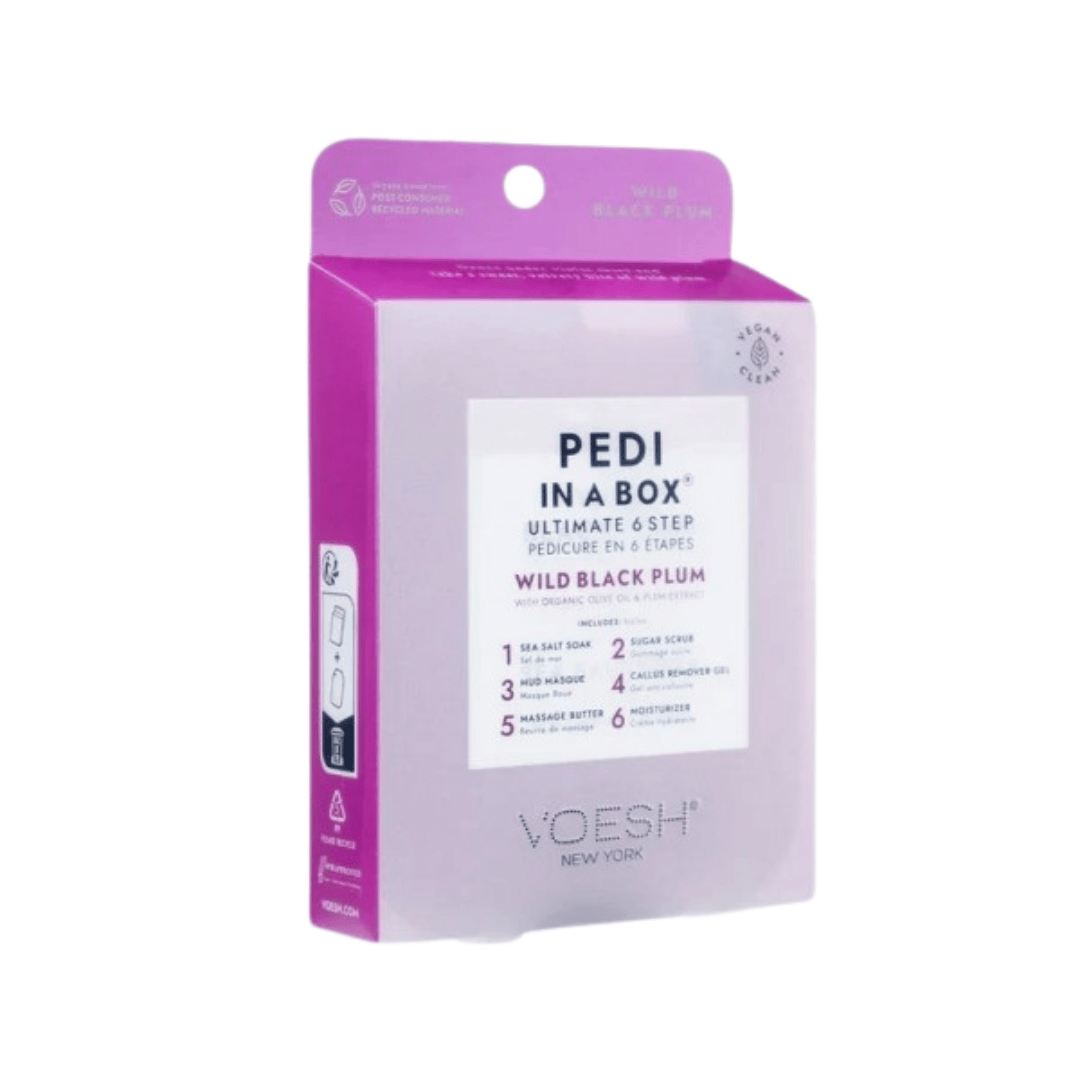 Voesh Pedi in a Box Ultimate – Wild Black Plum 6 step - Bodylux