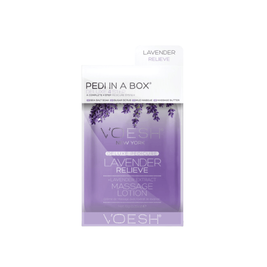 Voesh Pedi in a Box Deluxe - Lavendel Relieve 4 step - Bodylux
