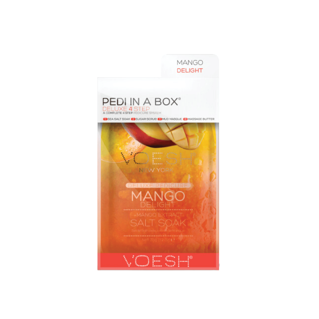 Voesh Pedi in a Box Deluxe - Mango Delight 4 step - Bodylux