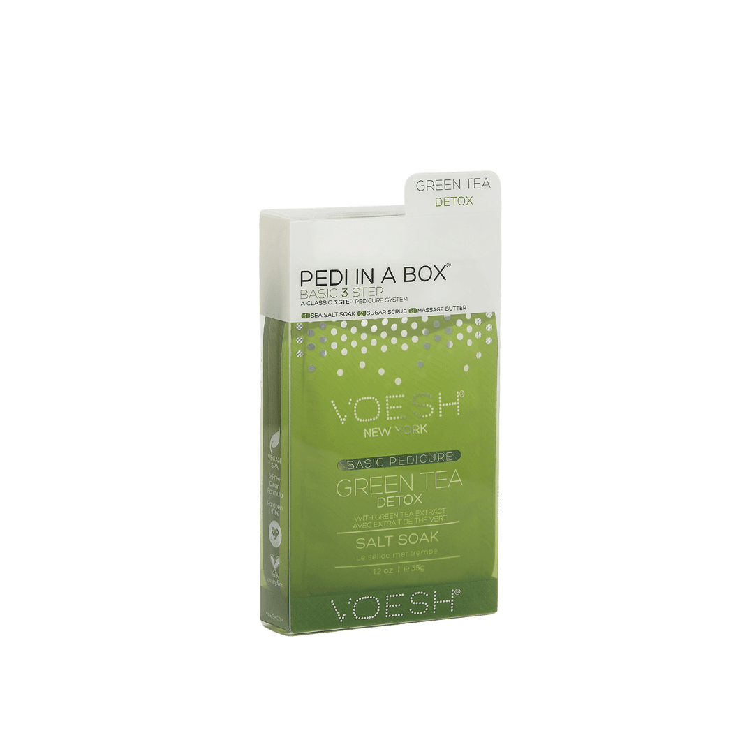 Voesh Pedi in a Box Basic – Grøn Te 3 step - Bodylux