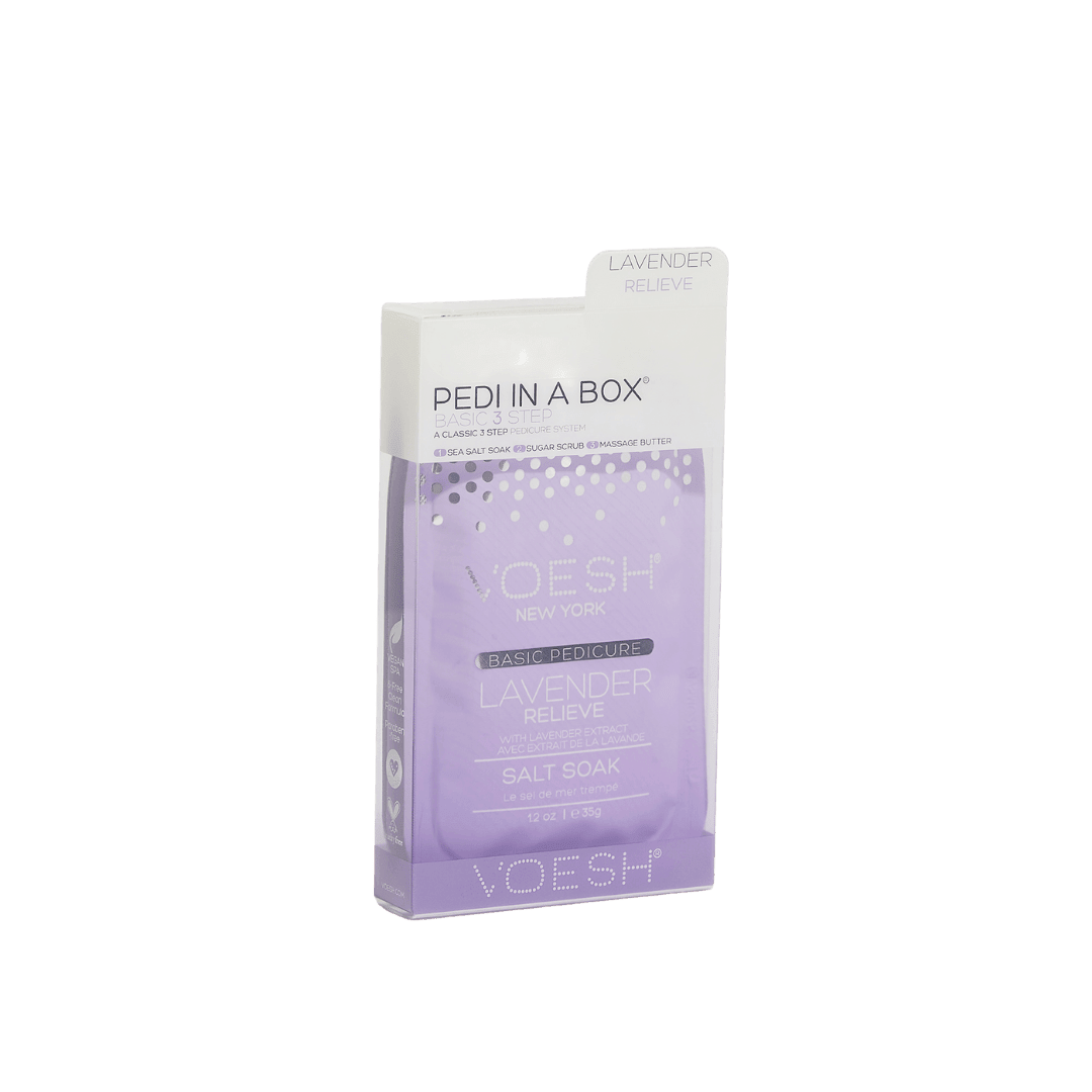 Voesh Pedi in a Box Basic – Lavendel Relieve 3 step - Bodylux
