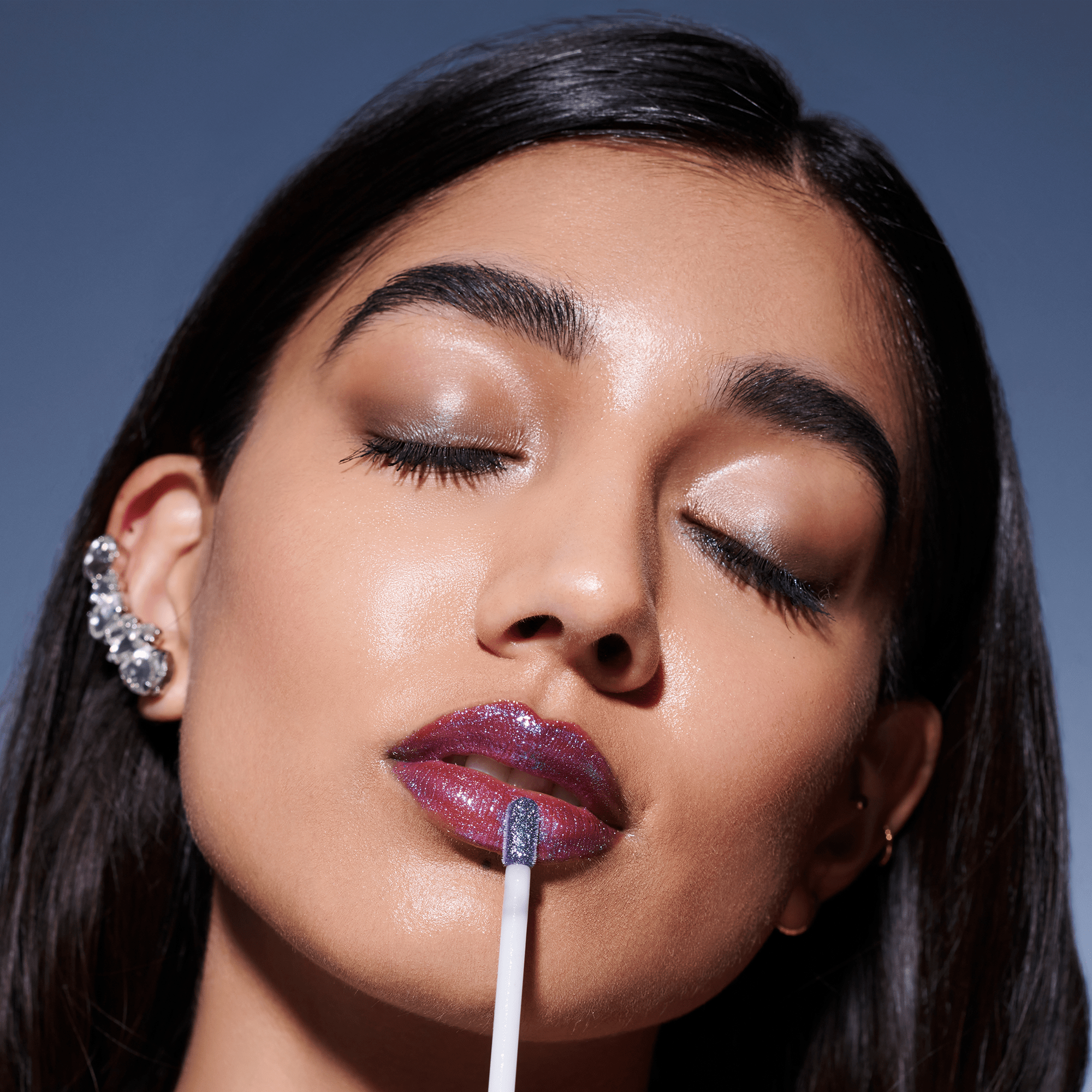 Wonderskin Wonder Blading Top Gloss - Blue Glitter - Bodylux