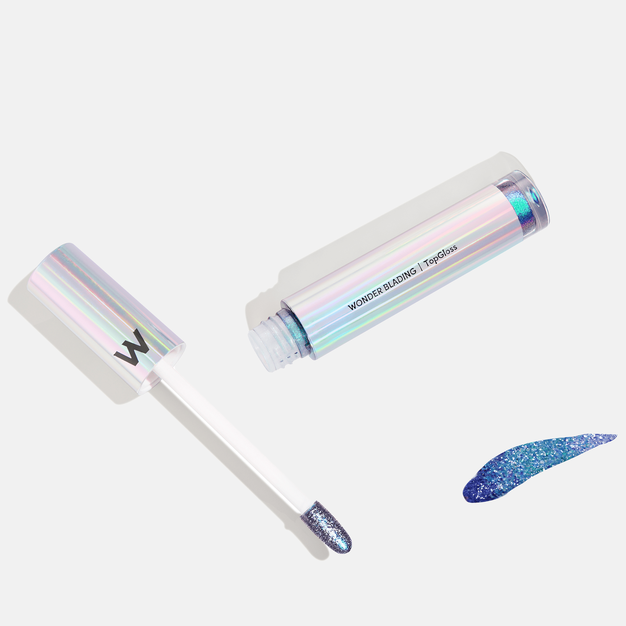 Wonderskin Wonder Blading Top Gloss - Blue Glitter - Bodylux