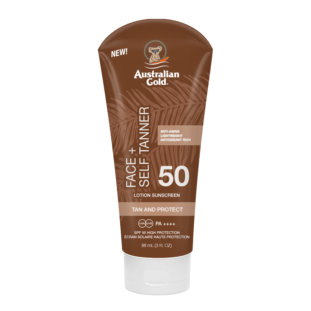 Solcreme + Selvbruner - SPF 50 Ansigt