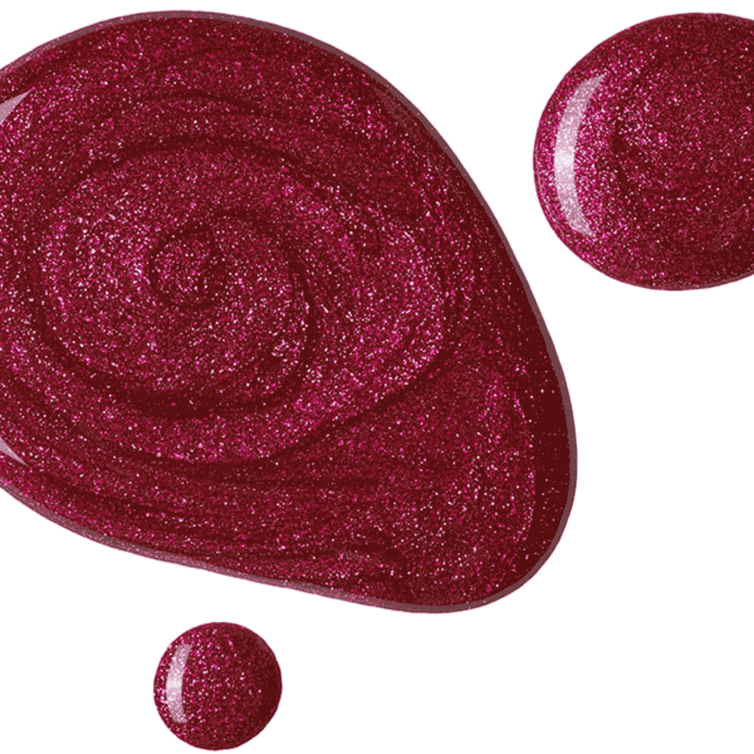 CND Vinylux Drama Queen #367 – Magenta glitter neglelak close-up