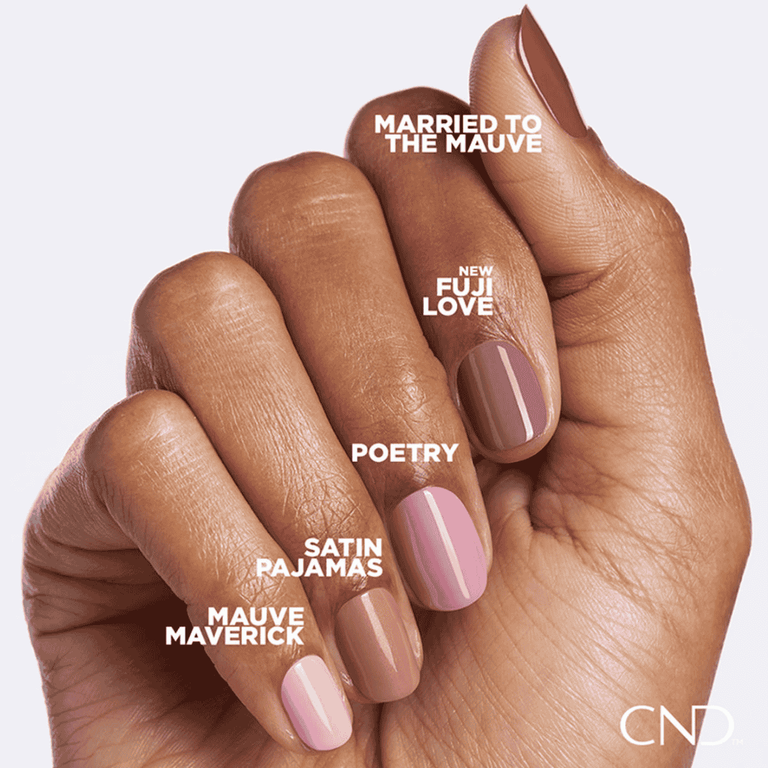 CND Vinylux Fuji Love #361 – Varm mauve neglelak med pensel