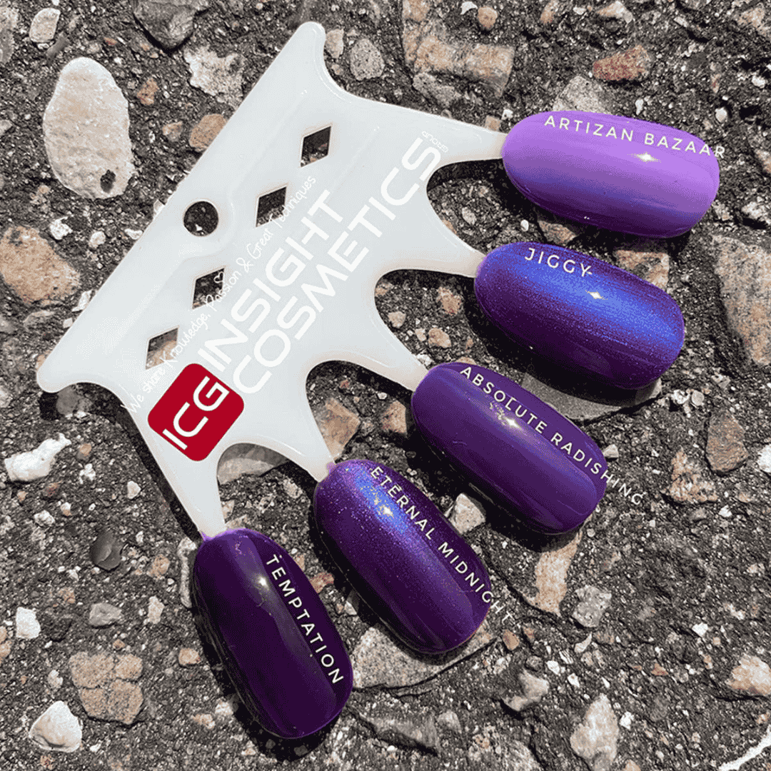 CND Vinylux Absolutely Radishing #410 – Dyb royal lilla neglelak med pensel