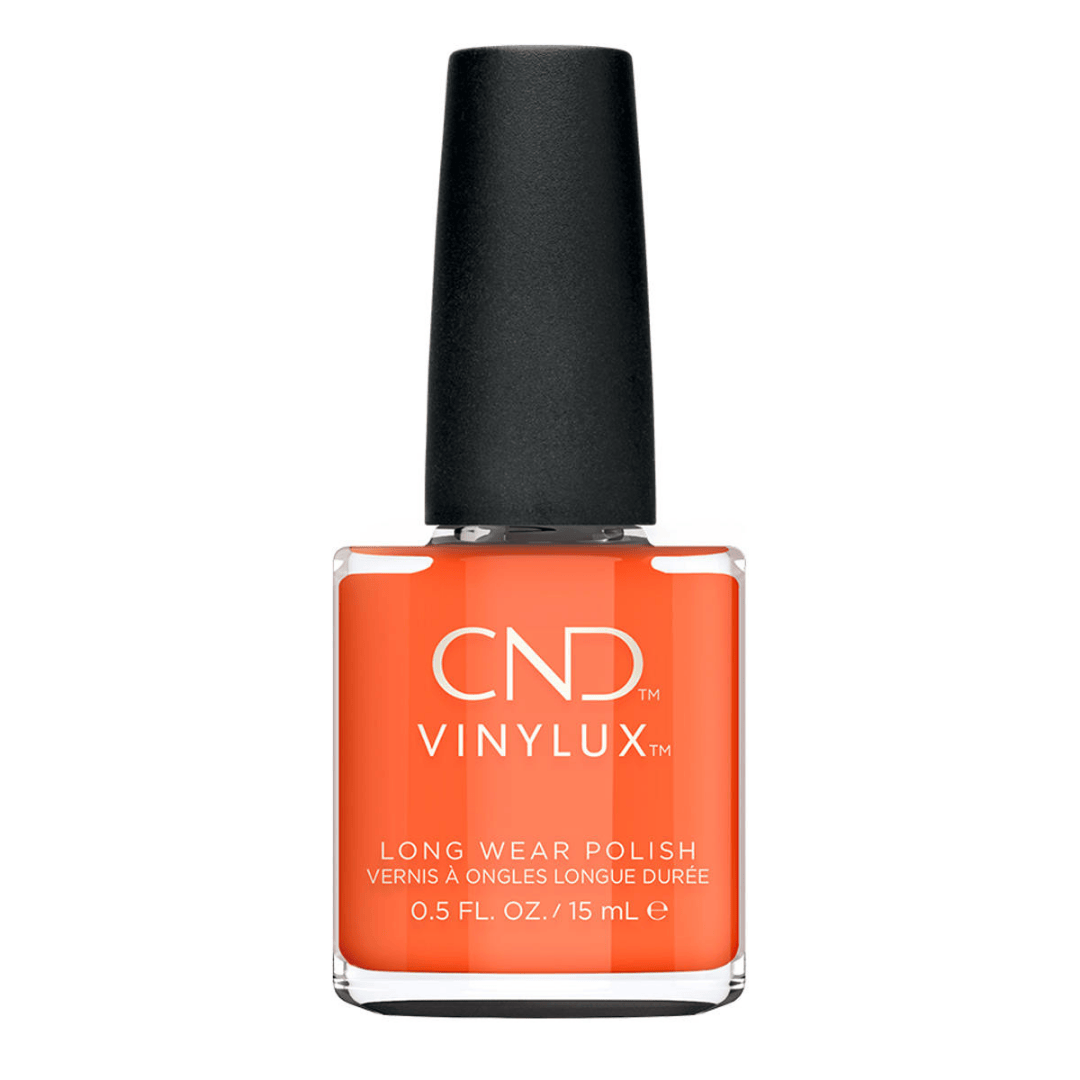 CND Vinylux B-day Candle #322 – Papaya-orange neglelak på flaske