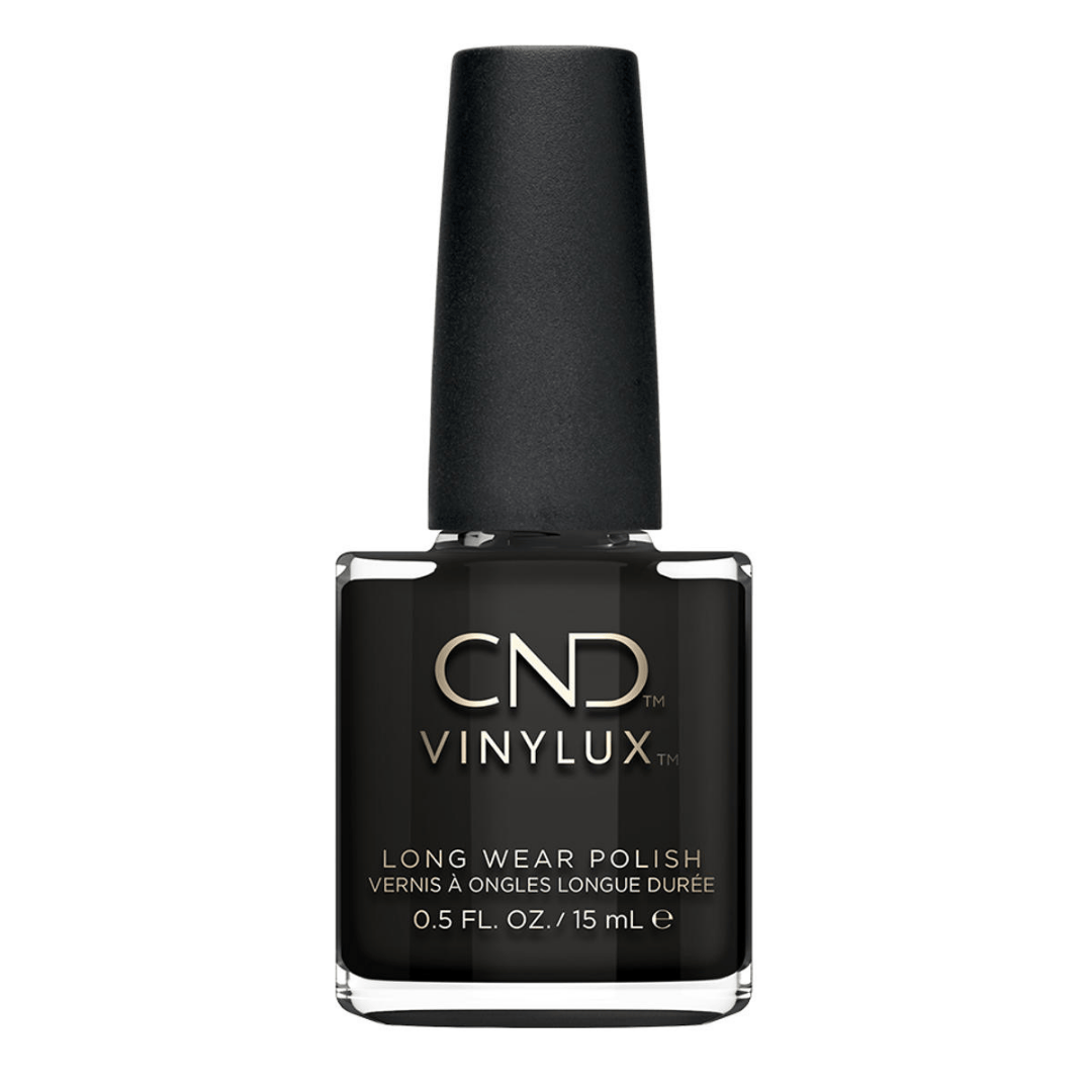 CND Vinylux Black Pool #105 – Sort neglelak på flaske