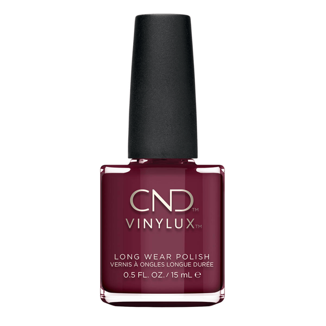 CND Vinylux Bloodline #106 – Mørk blodrød neglelak på flaske