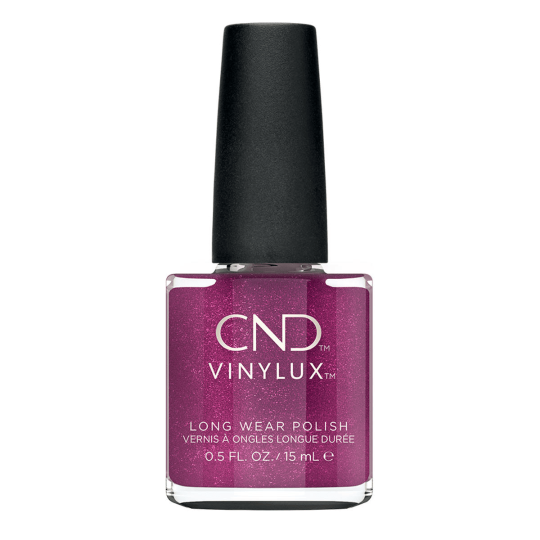 CND Vinylux Drama Queen #367 – Magenta glitter neglelak på flaske
