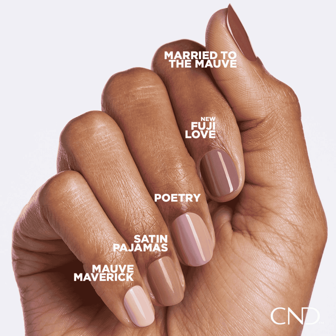 CND Vinylux Satin Pajamas #265 – Mørk nude neglelak i lys