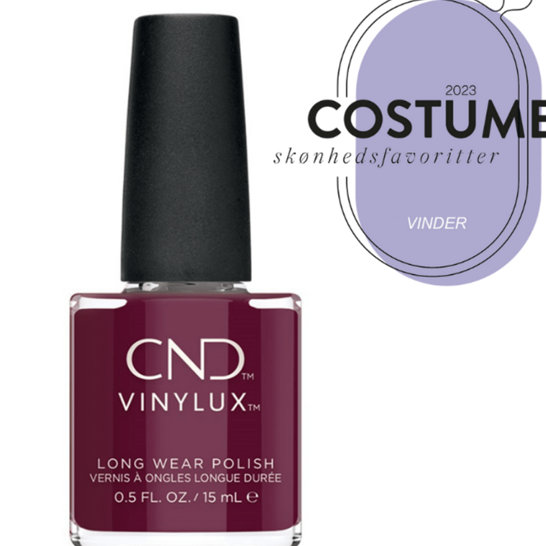 CND Vinylux Signature Lipstick #390 – Dyb bordeauxrød neglelak på flaske