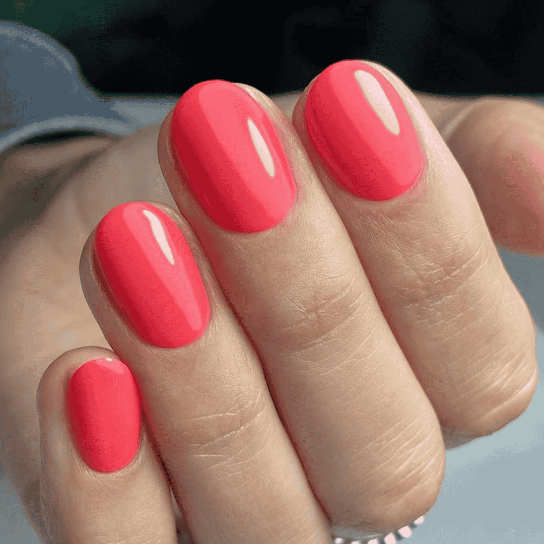 CND Vinylux Tropix #154 – Orange koral cream på negle