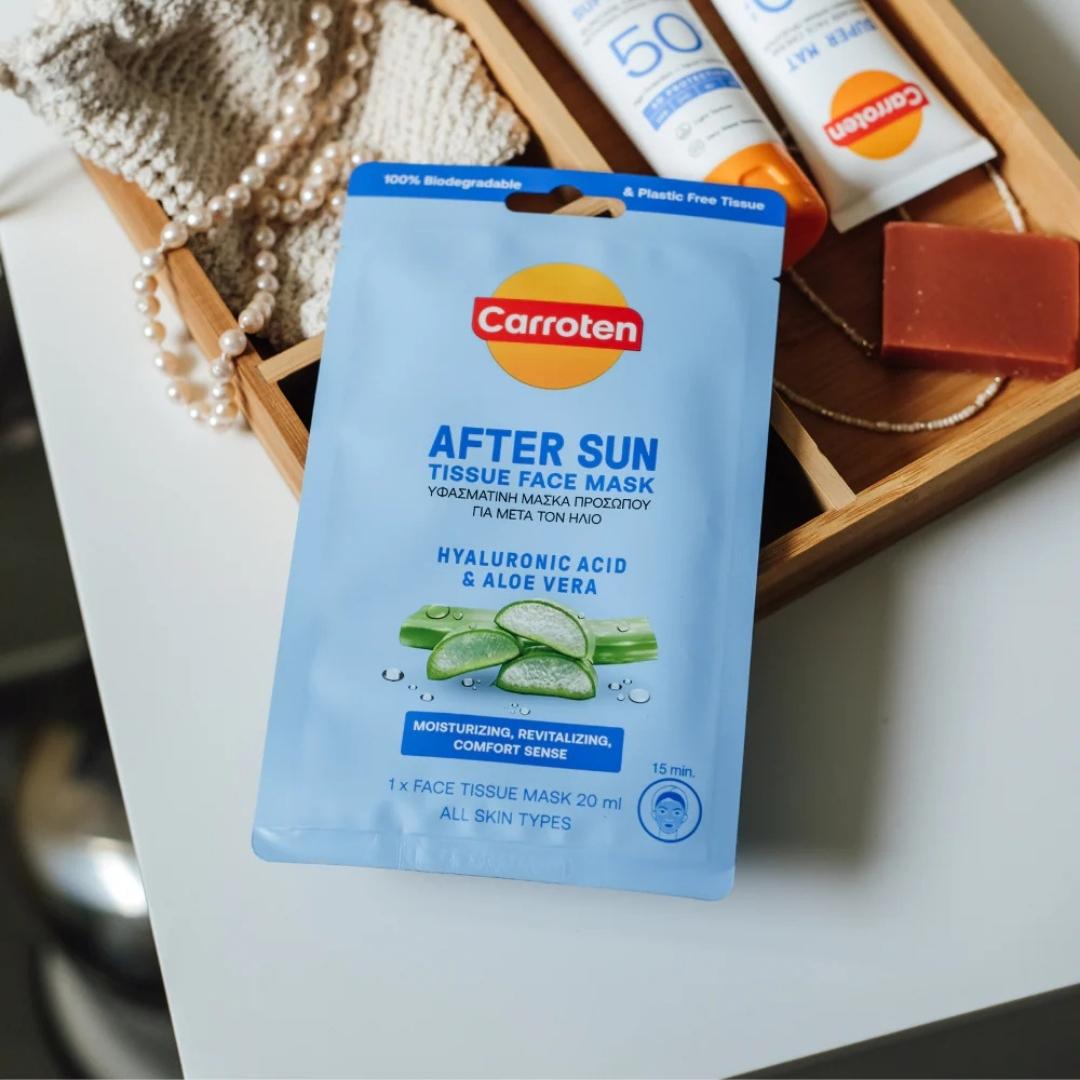 Carroten After sun Tissue Face Mask - Bodylux
