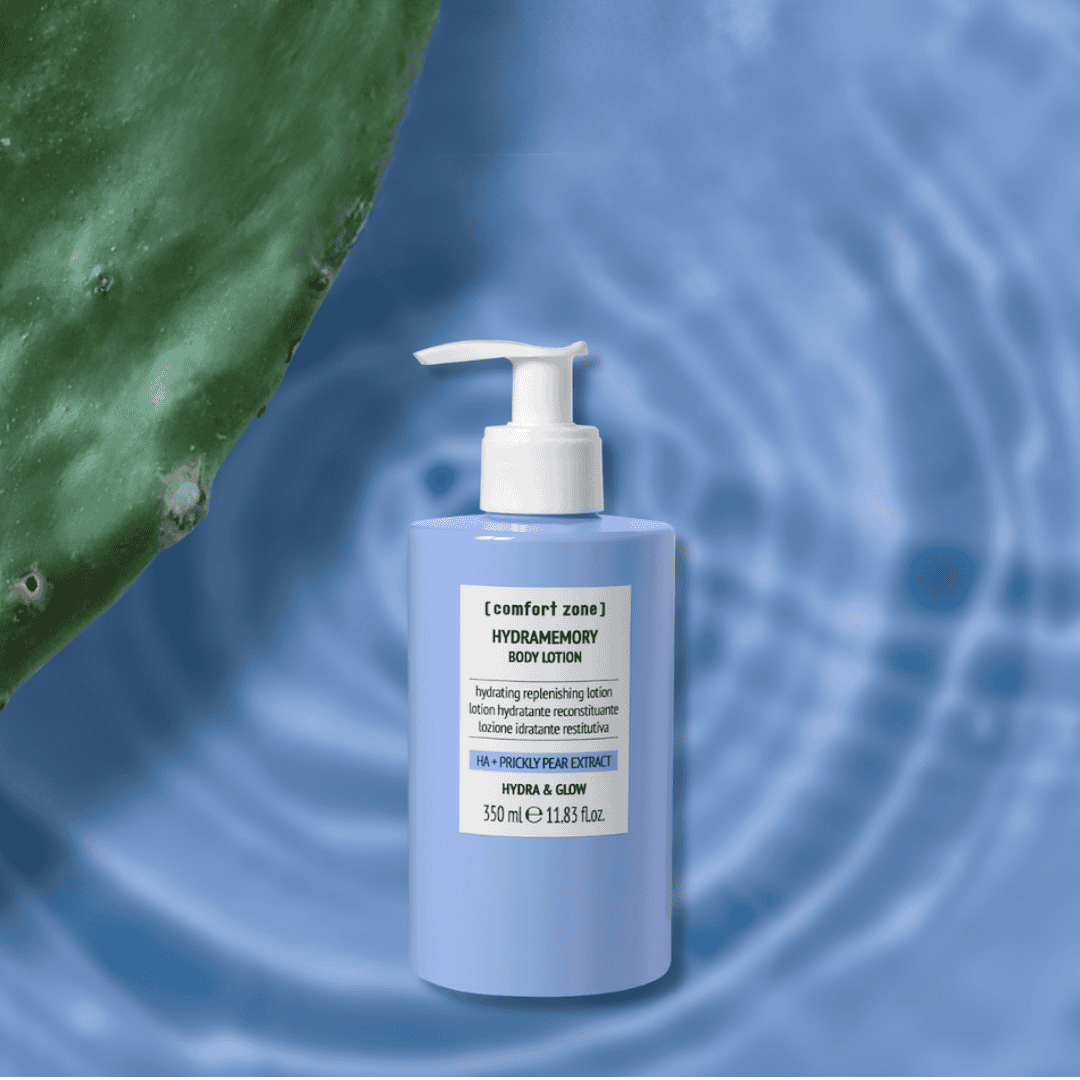 Hydramemory Body Lotion fra Comfort Zone – intensiv, langvarig hydrering for blød hud.