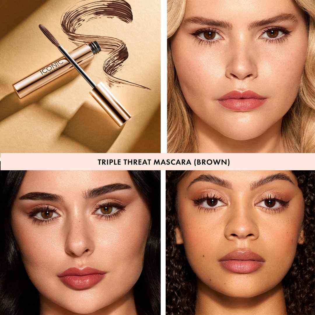 ICONIC London Triple Threat Mascara Brown