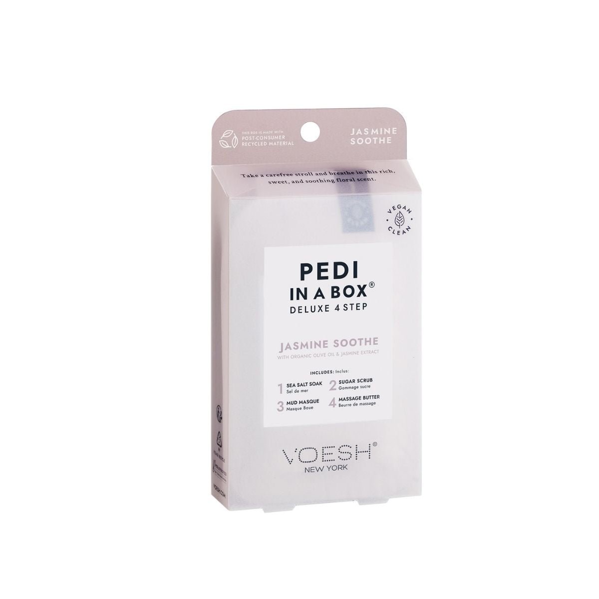 Voesh Pedi in a Box Deluxe - Jasmine Soothe 4 step - Bodylux