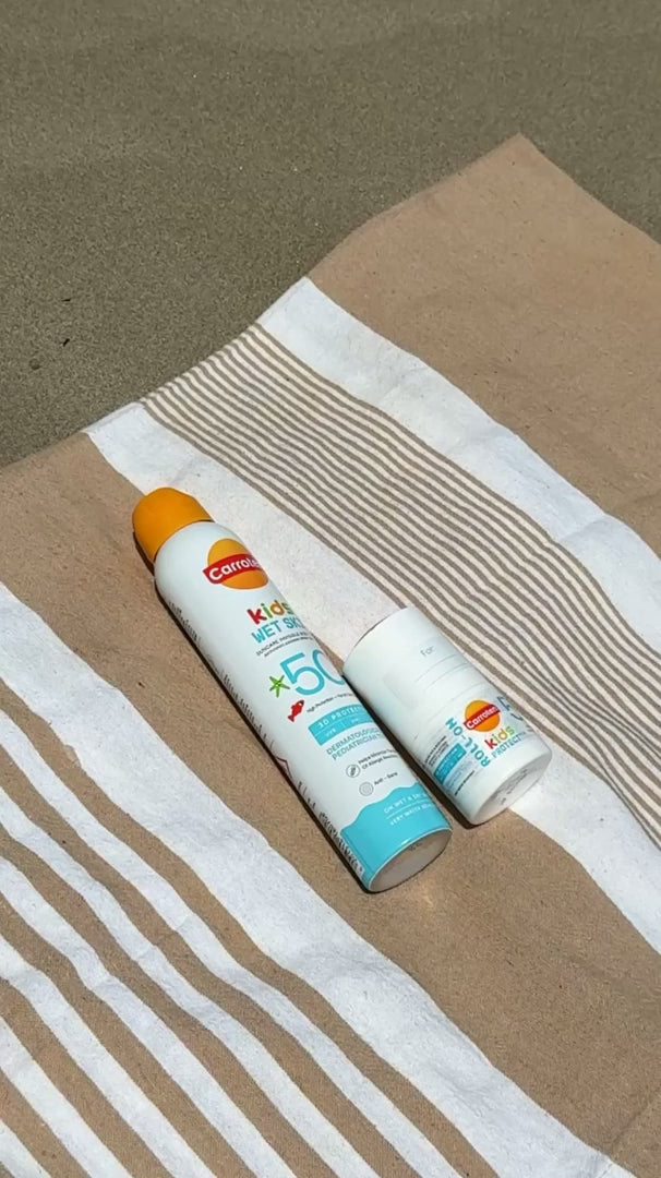 Wet Dry solspray til børn fra Carroten