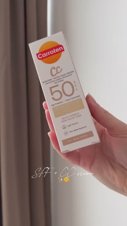 Farvet ansigtssolcreme fra Carroten